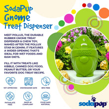 Load image into Gallery viewer, SodaPup Gnome Rubber Dog Chew Toy for Heavy Chewers | Floating Treat Dispenser | USA Made