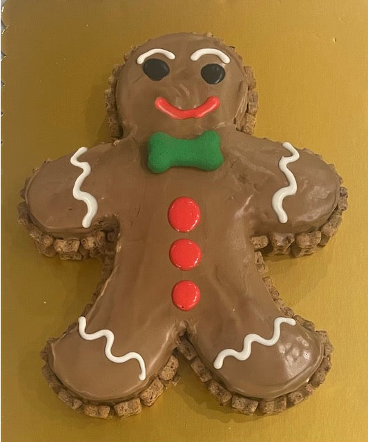 Homemade Gingerbread Man Cake