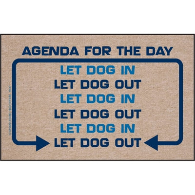 Agenda For the Day - Doormat