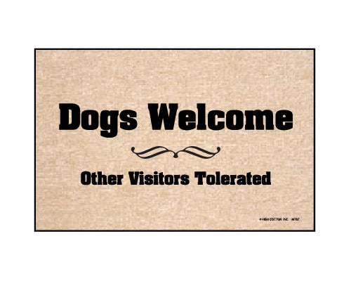 Dogs Welcome - Doormat