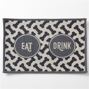 Placemat - Eat Drink, Gray Tapestry Placemat