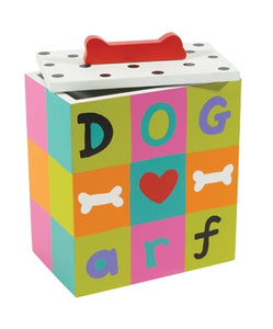 Hand Painted Collection - arf Dog Treat Box