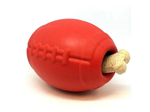 SodaPup - MuttsKickButt Rubber Football Chew Toy and Treat Dispenser