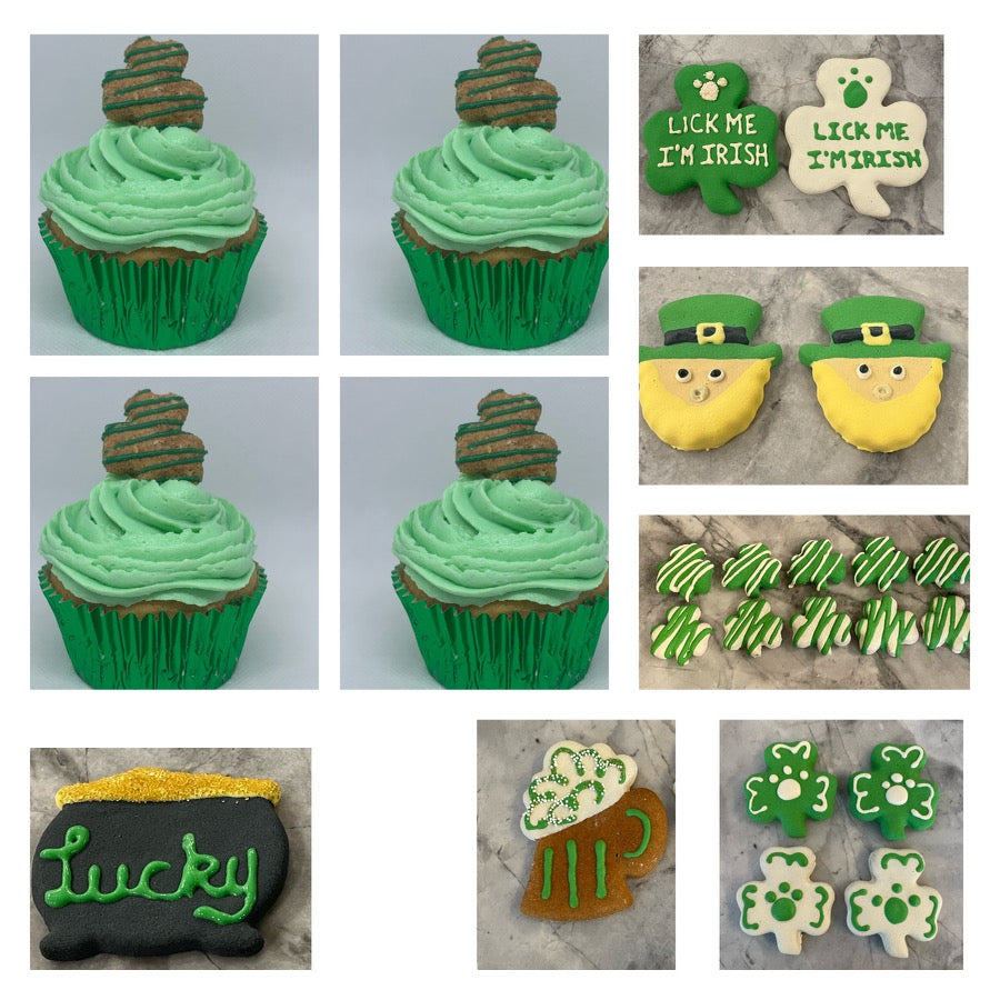 Homemade St. Patrick's Day Cupcake & Cookie Package