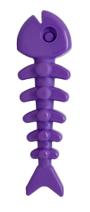 SodaPup Fish Bone Ultra Durable Nylon Dog Chew & Enrichment Toy - Purple