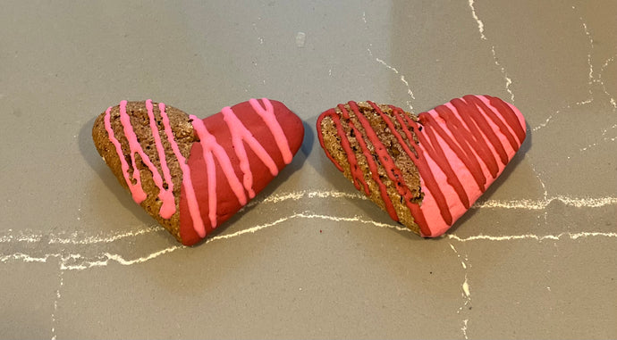 Peanut Butter Heart Treats - Set of 2