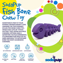Load image into Gallery viewer, SodaPup Fish Bone Ultra Durable Nylon Dog Chew &amp; Enrichment Toy - Purple