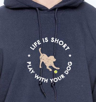 Life Is Short / Play with Your Dog Hoodie